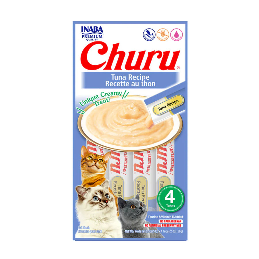 CHURU Tube Alimento p/Gato Tuna Recipe (4ct)