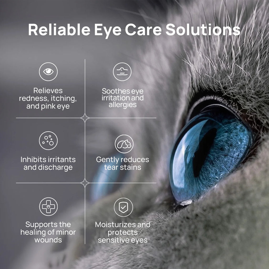Gel para aliviar los ojos de perros y gatos