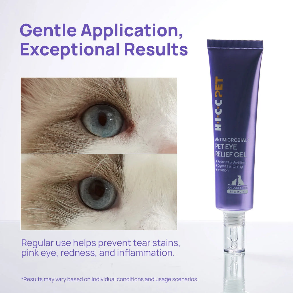 Gel para aliviar los ojos de perros y gatos