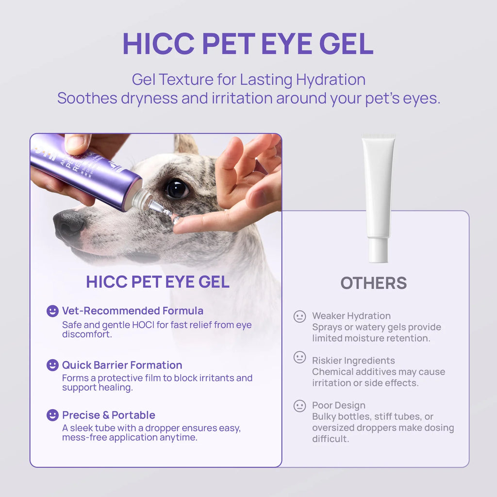 Gel para aliviar los ojos de perros y gatos