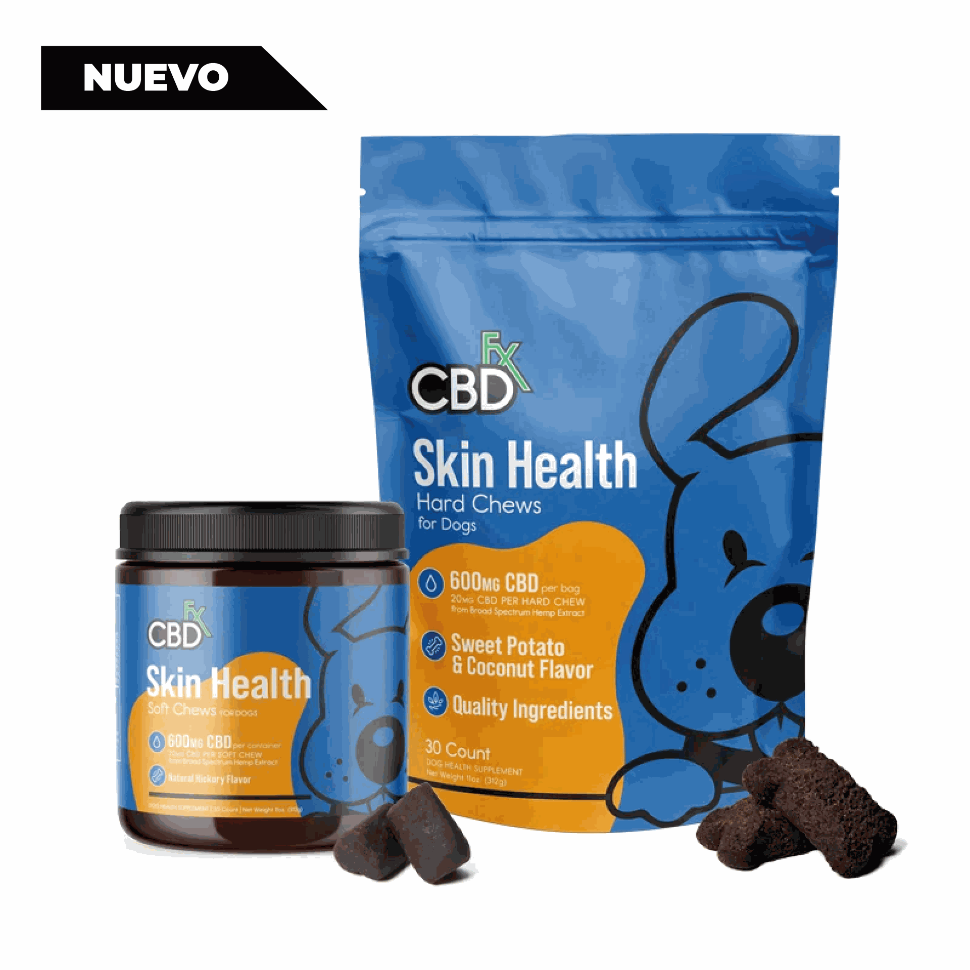 Premios para perros con CBD: masticables para la salud de la piel 600mg