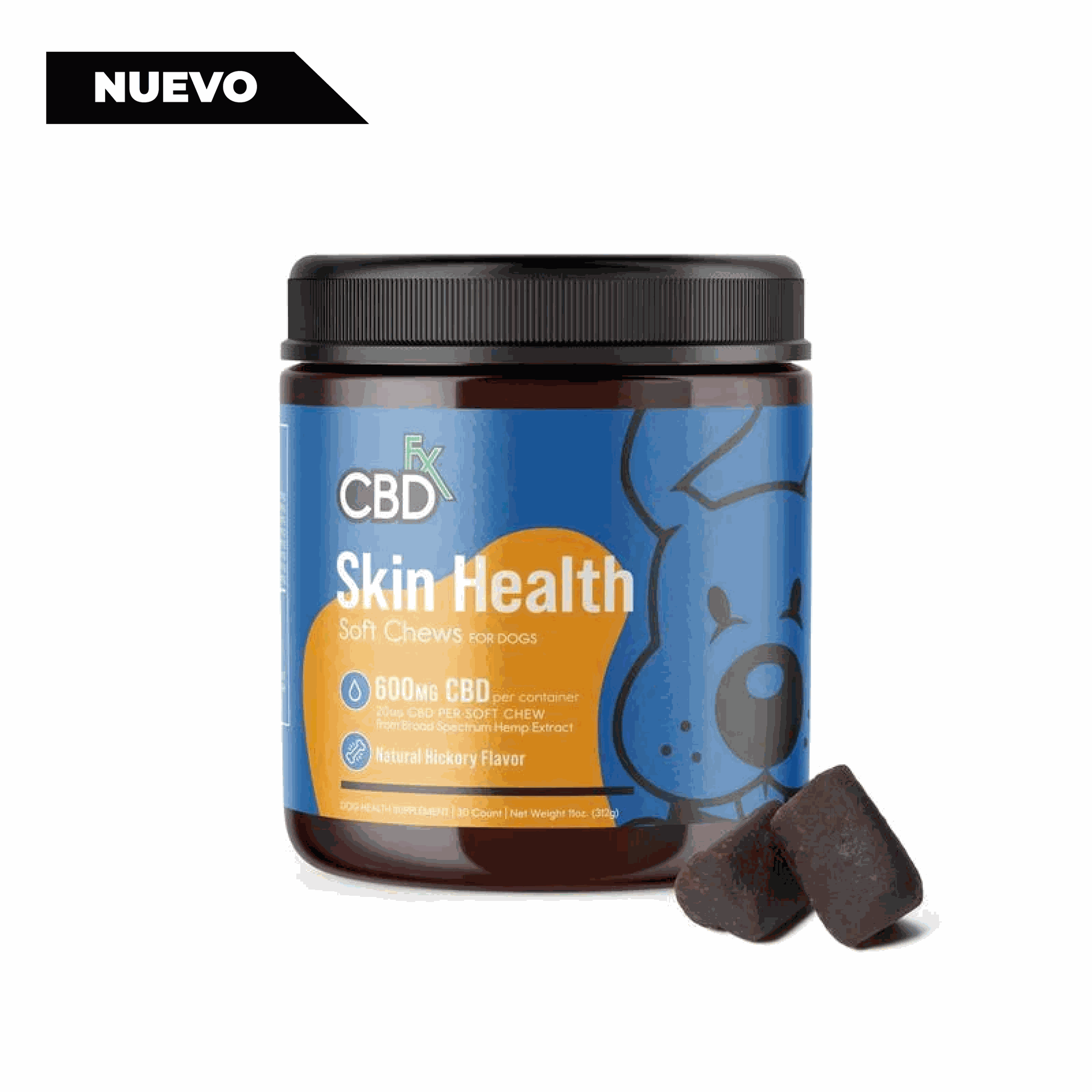 Premios para perros con CBD: masticables para la salud de la piel 600mg Blandos