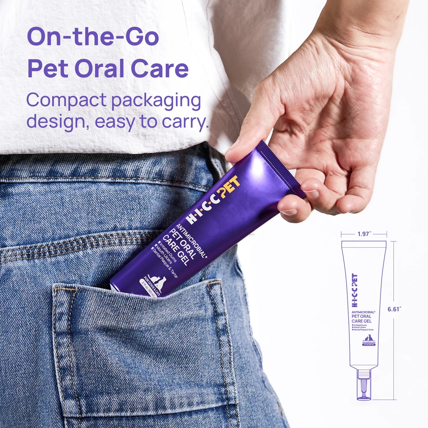 Gel para el cuidado bucal de perros y gatos