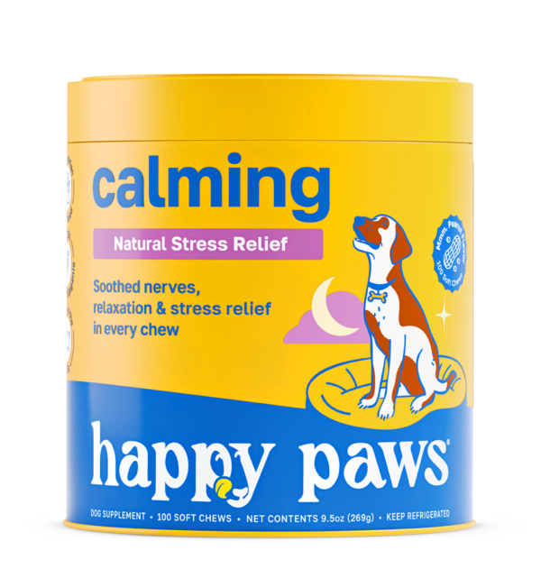 Lata amarilla  calming premios calmantes para perro 