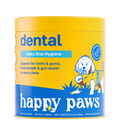 Suplemento masticable en envase, diseñado para la higiene dental de perros