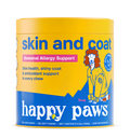 Suplemento Skin & Coat masticable para perros, formulado para mejorar la salud de la piel y el brillo del pelaje