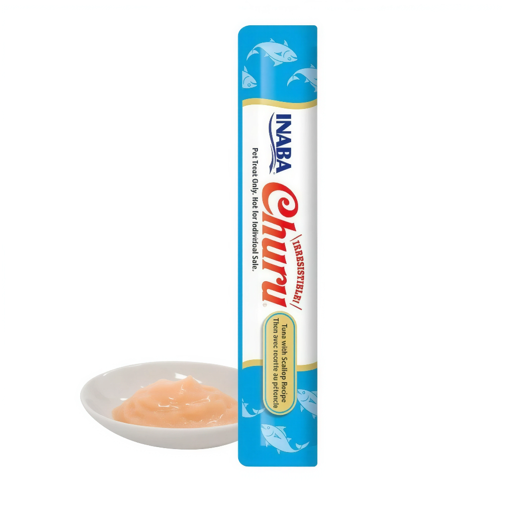 CHURU Tube Alimento p/Gato Tuna w/Scallop Recipe Sencillo (14g.)